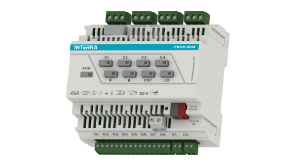 KNX Evrensel Dimmer Aktüatör- 4 Kanal (8 Dijital, 2 Analog Giriş)