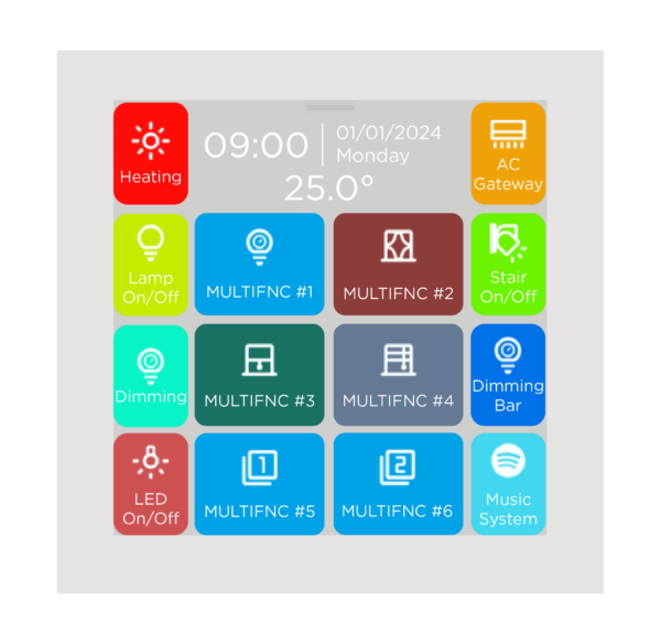 iX3 - 4" KNX Dokunmatik Panel - Beyaz